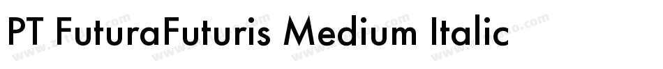 PT FuturaFuturis Medium Italic Cyrillic字体转换